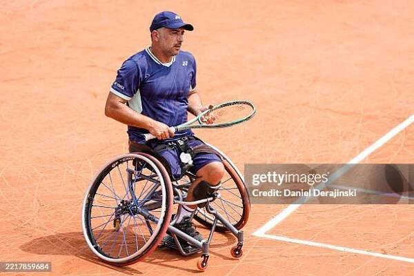 Nicolas CHARRIER of France competes in the Wheelchair Event during Roland Garros 2025 day 10 at Roland Garros on June 3, 2025 in Paris, France.