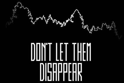 Logo for the Don't Let Them Disappear campaign featuring bespoke lettering. Client: Jane Goodall Institute and DiCaprio Foundation..
