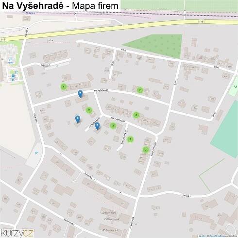 Na Vyšehradě - mapy | Kurzy.cz