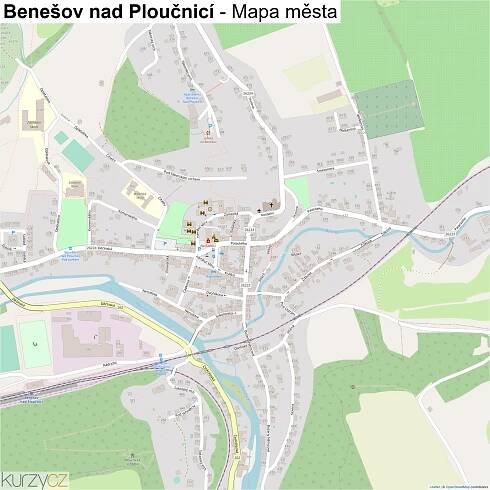 Benešov nad Ploučnicí - mapy | Kurzy.cz