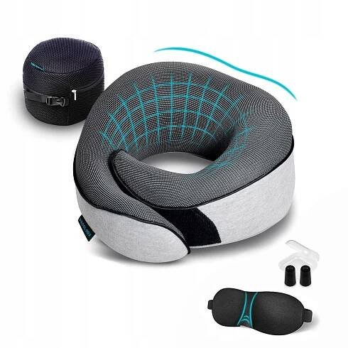 PROGLOBE Polštář Memory Foam Set Šedá