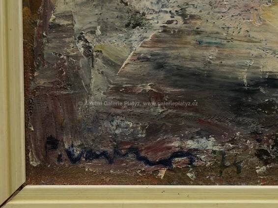 Pavel Vavrys / Stromořadí u řeky - detail aukce « Aukce « Aukční Galerie Platýz
