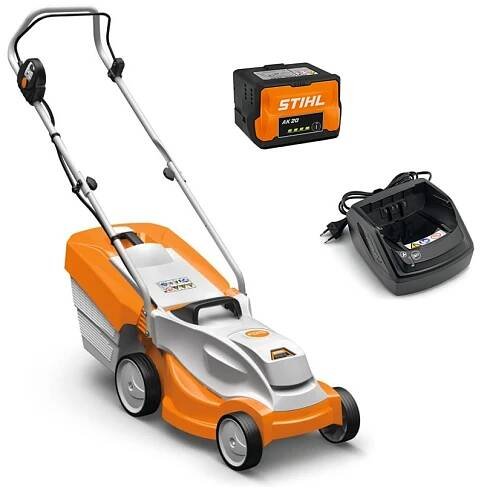 STIHL RMA 235.1 – AKU sekačka 0,45 kW, záběr 33 cm, koš 30 l + akumulátor AK 20 + nabíječka AL 101