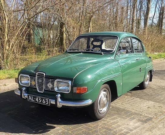 SAAB 96 V4 (1969). Tijdloze klassieker voor Wim.