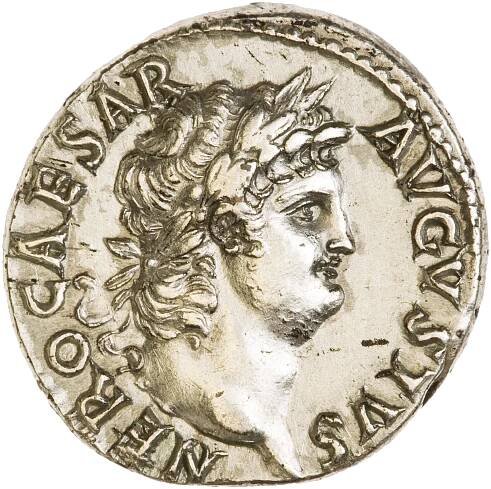Silver Denarius of Nero, Rome, AD 64 - AD 65 