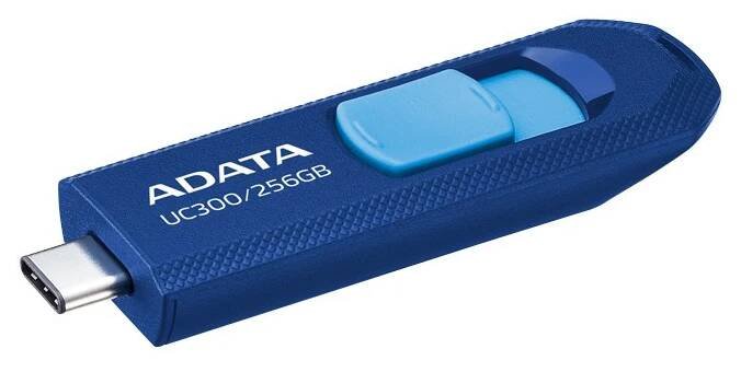 ADATA Flash Disk 256GB UC300, USB-C 3.2, modrá - BOHEMIA COMPUTERS 