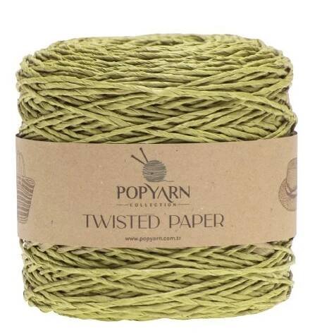 Papírová příze Twisted paper B510 - zelená