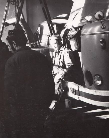 Jako závozník v národním podniku Bytostav, 1973