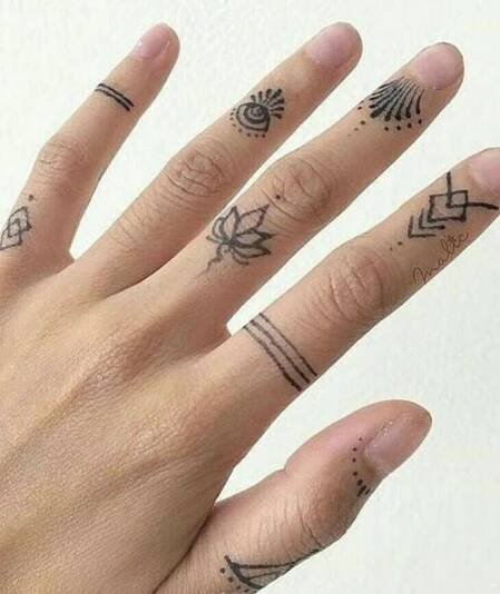 Hand tatoo | Finger tattoo designs, Finger tattoo for women, Hand and finger tattoos