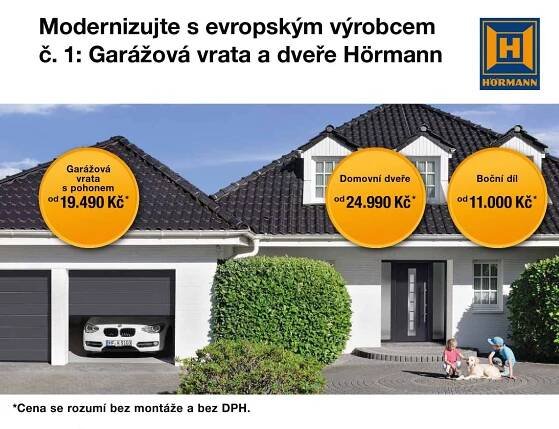 Garážová vrata a dveře Hörmann