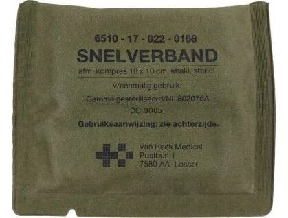 Obvaz FIRST AID Holandsko NSN: 6510-17-022-0168