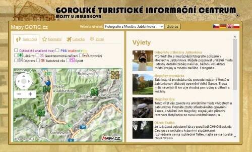 Titulní stránka Mapy.GOTIC.cz