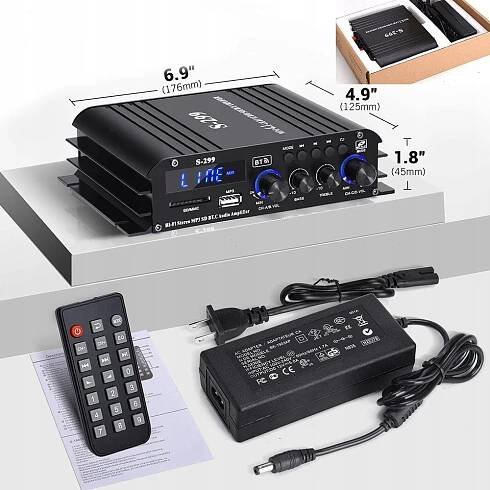 HiFi audio zesilovač, S-299 4.1 kanálů Bluetooth 5.0 Mini domácí Kód výrobce CCUYD