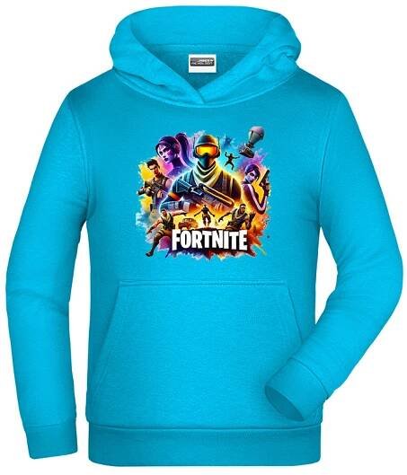 Dětská mikina s potiskem hry Fortnite - ideální pro malé hráče