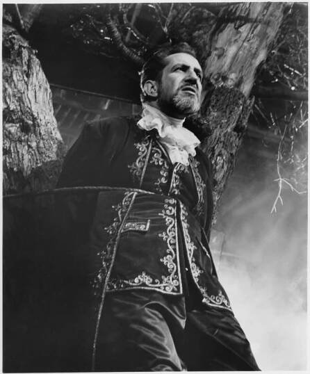 Vincent Price On-Set Of 'The Haunted Palace', 1963.