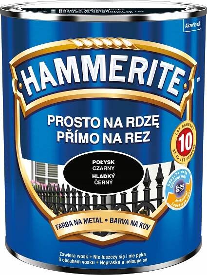 Barva na rez HAMMERITE Lesk Tmavě hnědá 0,7L