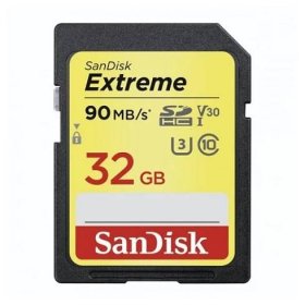SanDisk Extreme SDHC Card 32 GB 90 MB/s Class 10 UHS-I (U3)