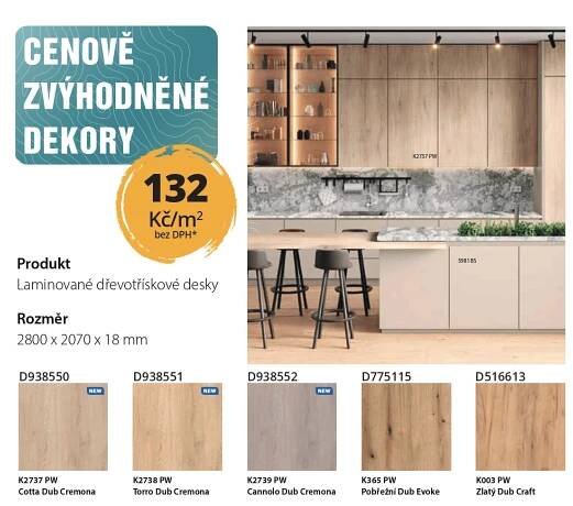 Široká nabídka laminovaných dřevotřískových desek - Ráj Dřeva