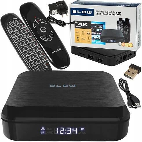 SMART BOX TV ANDROID BLUETOOTH 4K WIFI PŘEHRÁVAČ HDMI USB DÁLKOVÉ OVLÁDÁNÍ NÁSTAVEC Značka Blow