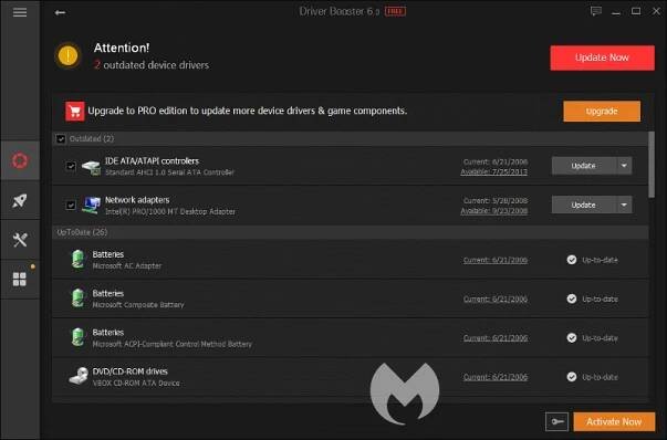 GUI IObit Driver Booster