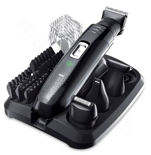 Remington PG6130 Groom Kit / zastřihovací sada / 4 přídavné hlavy / 40 min provoz / černá
