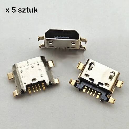 5× Zásuvka na nabíjanie napájania konektor MICRO USB TYP B MONTÁŽ SMD