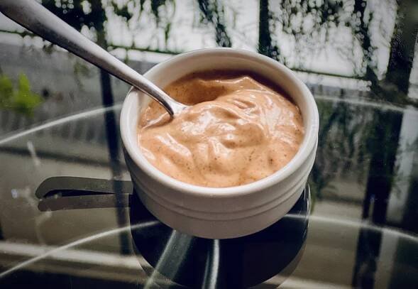 Low Sodium Vegan Spicy Mayo - Plant Test Kitchen