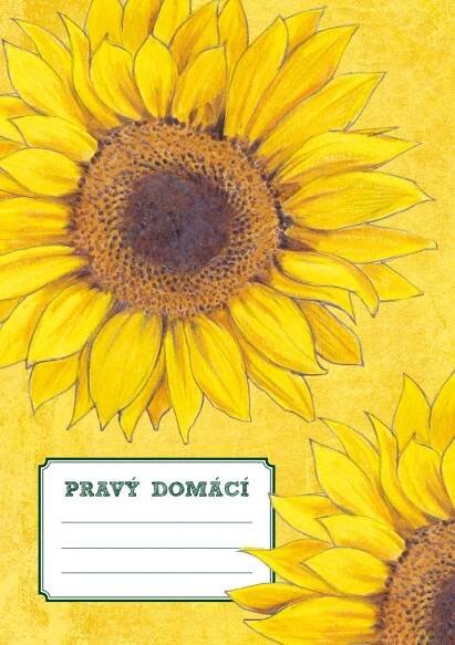 Designový sešit - slunečnice - Pravý domácí časopis