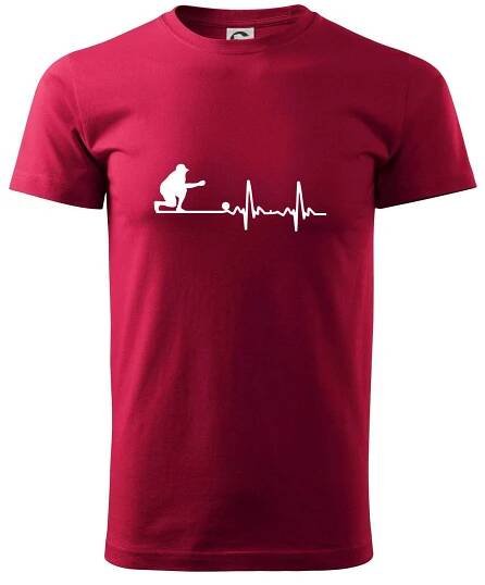 EKG petanque - Klasické pánské triko vyšší gramáže