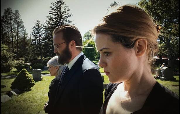 Joshua Leonard and Claire Foy in Unsane (2018)