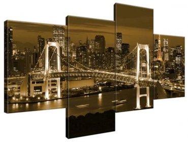 ZUTY Obrazy na stěnu - Duhový most v Tokiu, 120x70 cm