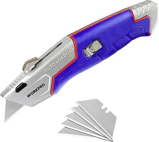 WorkPro WP213012 WorkPro samonaladitelný, zatahovací univerzální nůž 1 ks