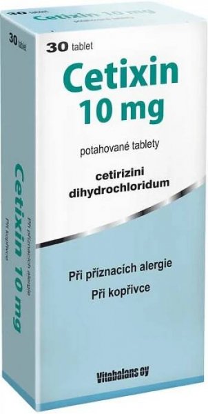 Cetixin 10 mg 30 potahovaných tablet