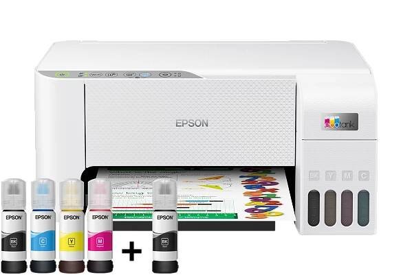 EPSON tiskárna ink EcoTank L3256, 3v1, A4, 1440x5760dpi, 33ppm, USB, Wi-Fi, bílá