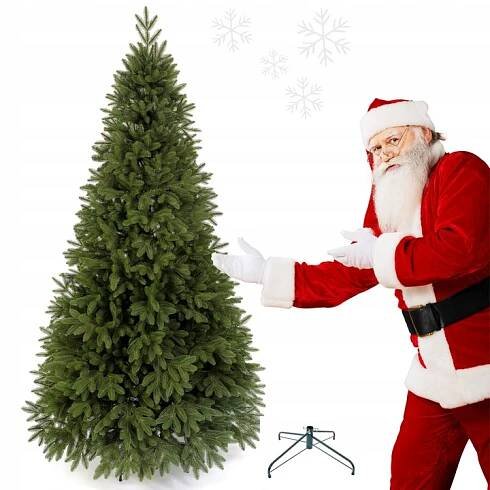 Umělý vánoční stromeček 100% PE Jedle RealTree 3D 160 cm, malý jako přírodní, živý