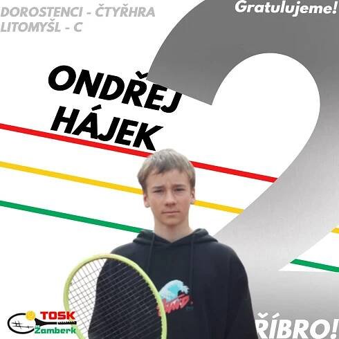 Výsledkový servis: Ondřej Hájek těsně přišel o turnajový titul ve finále čtyřhry, Dominik Jedlička prožil v Pardubicích