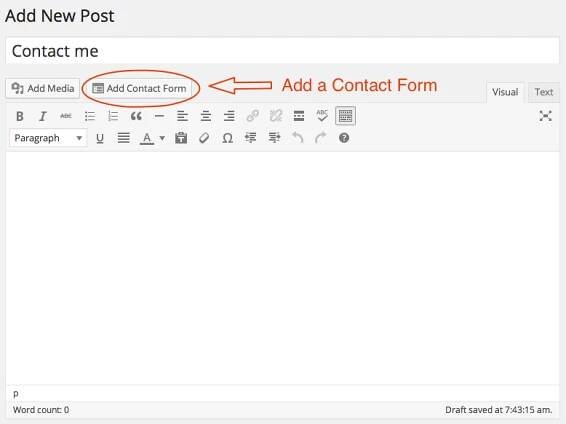 Add a Contact Form