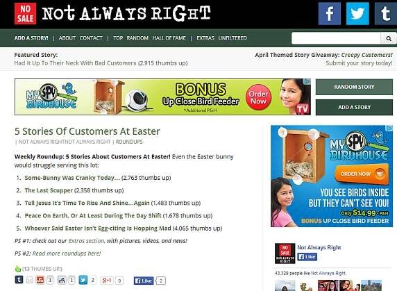 Not Always Right banner