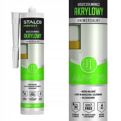 AKRYL UNIVERZÁLNÍ AKRYLOVÝ TMEL BÍLÝ STAVEBNÍ 280ML STALCO