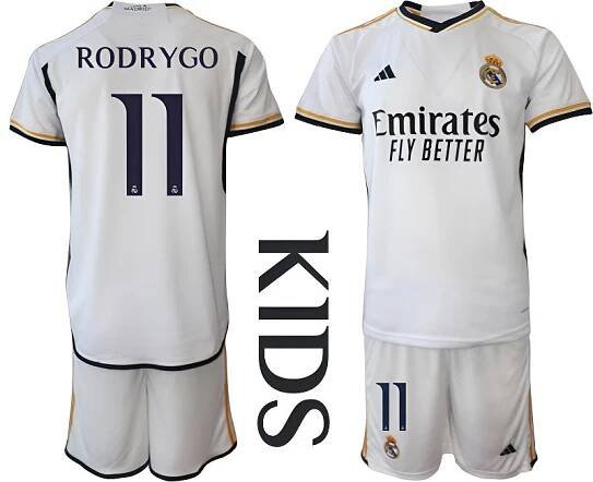 Dětský Fotbalový dres set Real Madrid 2023-24 Domácí Krátký Rukáv KROOS 8