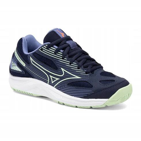 Dětské volejbalové boty Mizuno Cyclone Speed 4 Jr eblue/tech green/loli