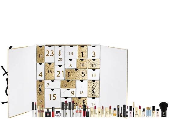 ysl_dmi_hallmarks_xmas21_packshot_threequarter_advent-calendar_21-minis+2-fg-goods+1-gift_3614273613316_rgb