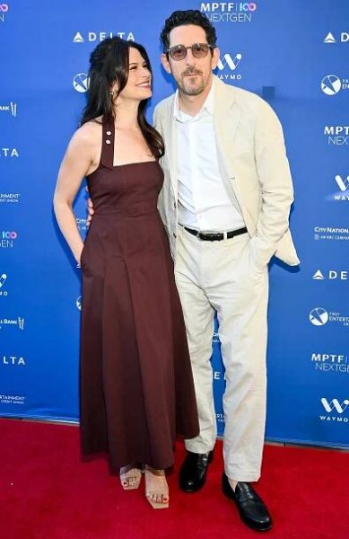 Katie Lowes, Adam Shapiro at the MPTF's NextGen Annual Summer Party held at The Aster on June 22, 2025.