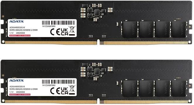Adata/DDR5/32GB/4800MHz/CL40/2x16GB