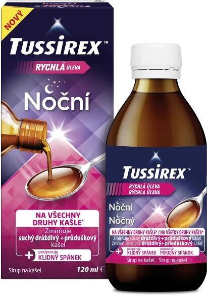Tussirex noční sirup 120 ml