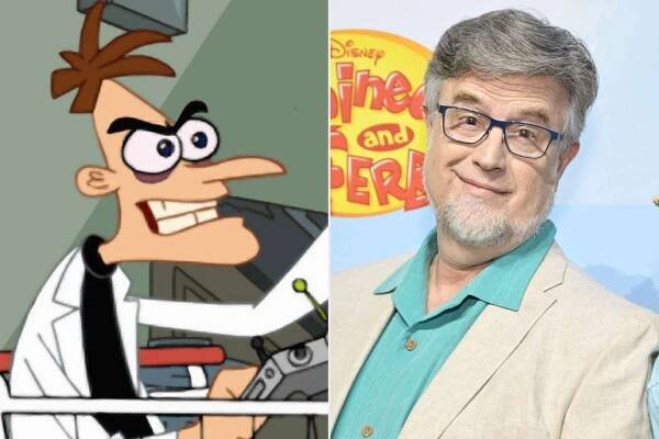 Dr. Doofenshmirtz on 'Phineas and Ferb'; Dan Povenmire attends the premiere of 'Phineas and Ferb' on May 31, 2025, in Los Angeles
