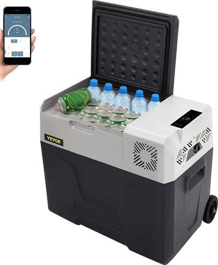 VEVOR chladicí box 50L mini lednice auto kempování -20 °C 12V/230V