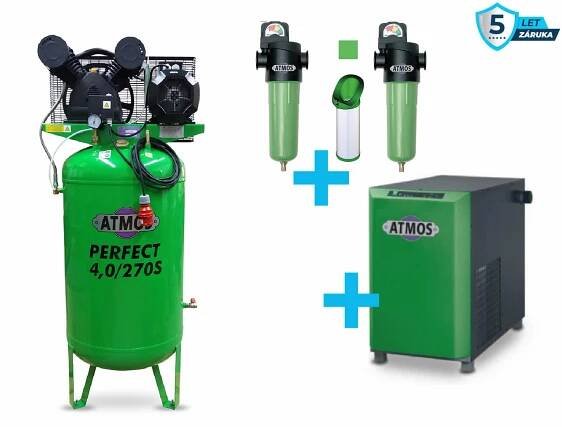 Sestava ATMOS kompresor + suška + filtry - SAP4/270S