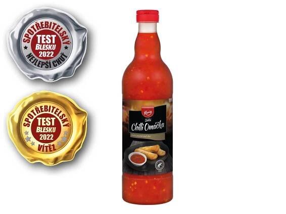 Oceněná Kania chilli omáčka, skvělá k asijským pokrmům.