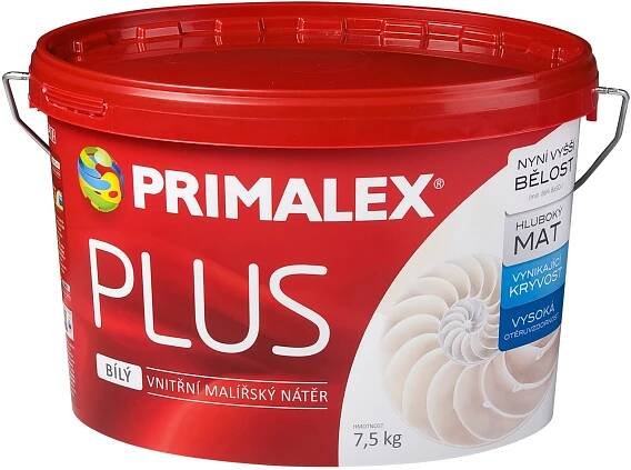 Primalex Vnitřní malířský nátěr Plus bílý 7,5 kg nakoupit u OBI